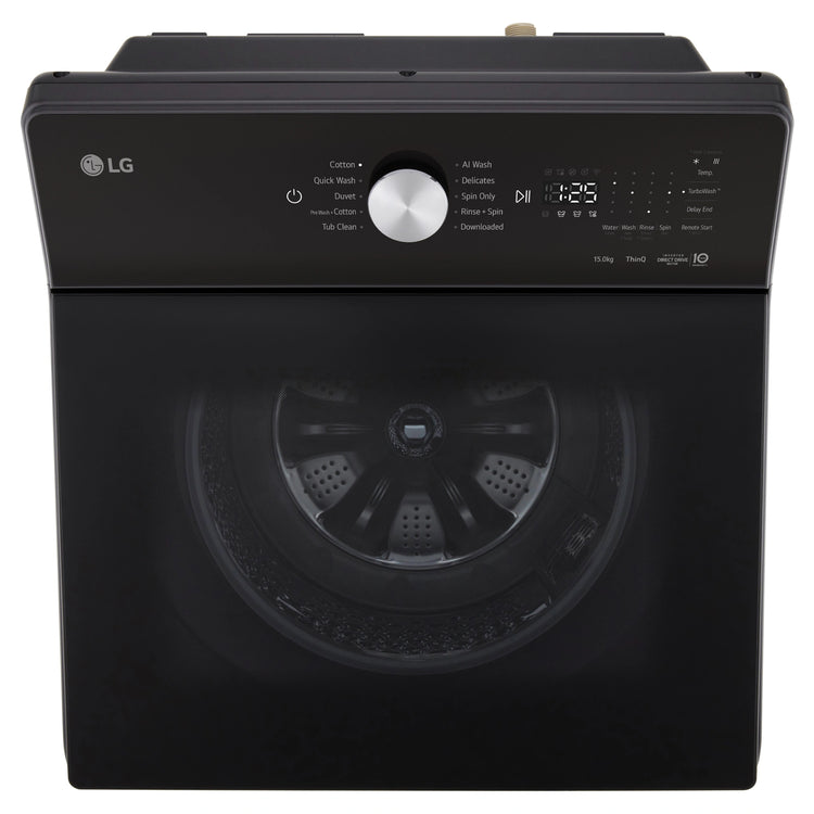 LG 9kg Series 5 AI Graphite Top Load Washing Machine WTX309G, Top View