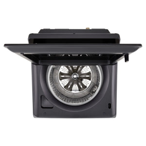 LG 9kg Series 5 AI Graphite Top Load Washing Machine WTX309G, Top View with Door Open