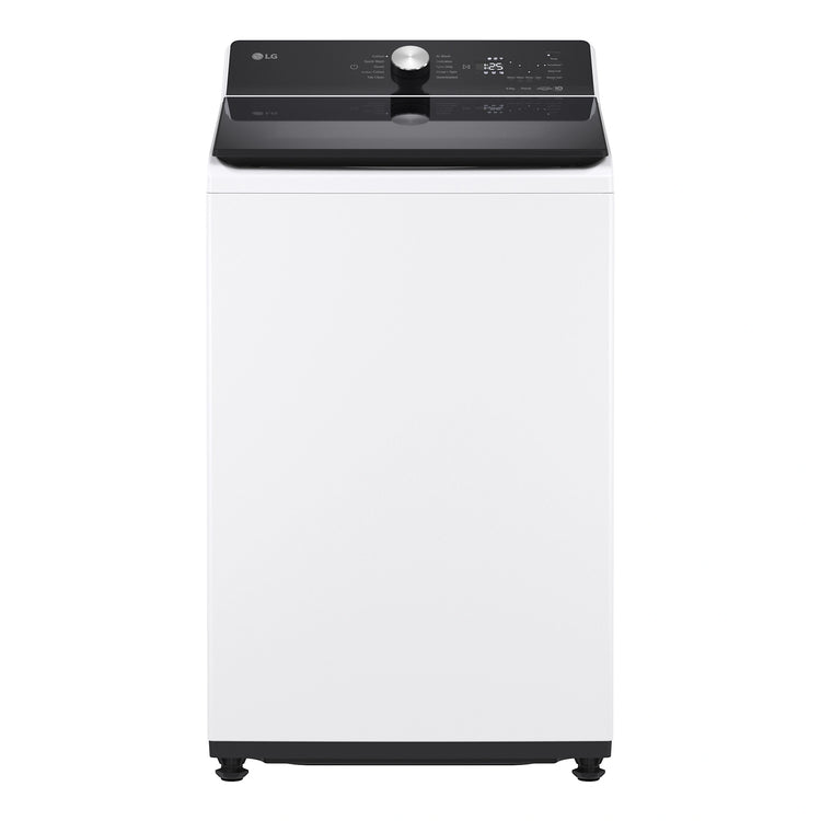 LG 9kg AI DD White Top Load Washer WTX309W, Front View