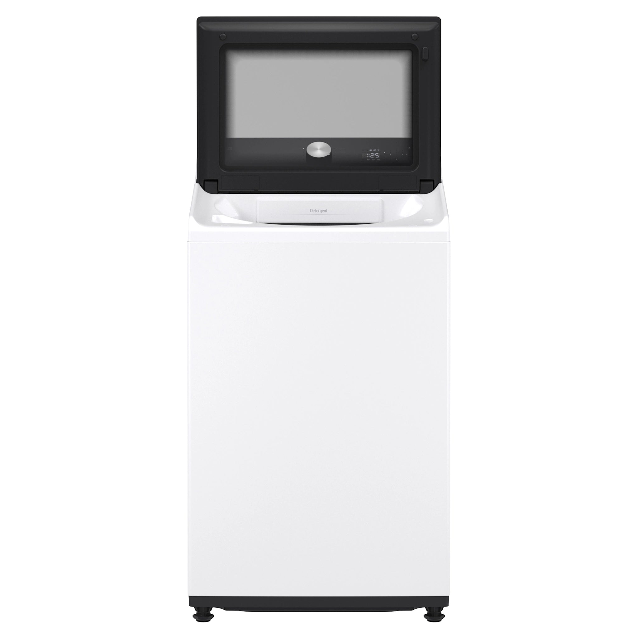 LG 9kg AI DD White Top Load Washer WTX309W, Front Door Open View