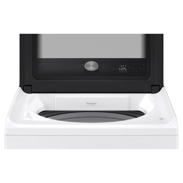 LG 9kg AI DD White Top Load Washer WTX309W, Top Door Open View
