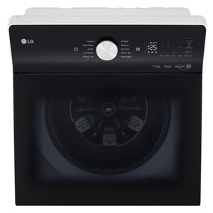LG 12kg White Top Load Washer with AI DD WTX512W, Control Panel View