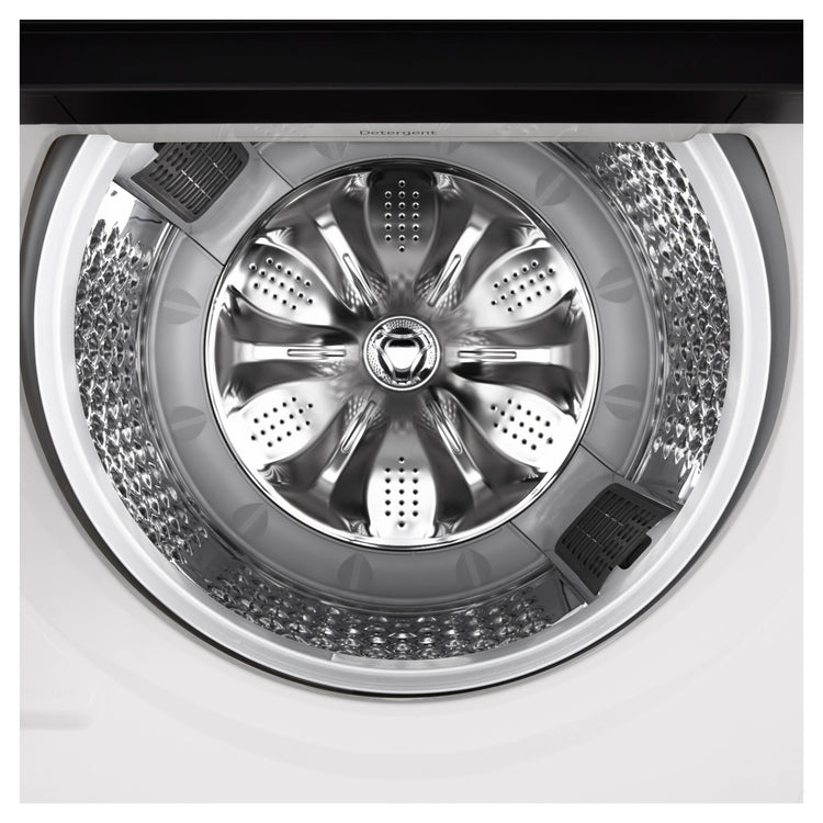 LG 12kg White Top Load Washer with AI DD WTX512W, Drum Inside View