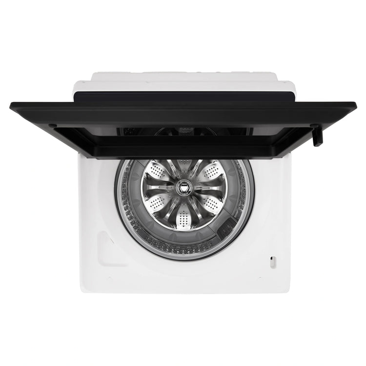 LG 12kg White Top Load Washer with AI DD WTX512W, Top View with Door Open