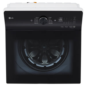 LG 14kg White Top Load Washer with AI DD WTX914W, Control Panel View