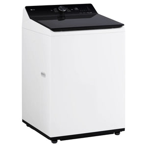 LG 14kg White Top Load Washer with AI DD WTX914W, Left Side View