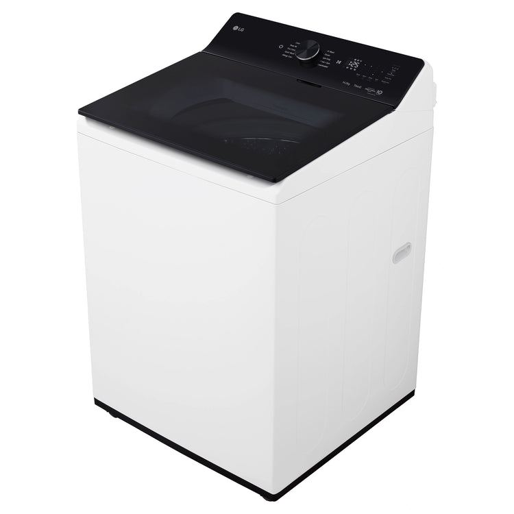 LG 14kg White Top Load Washer with AI DD WTX914W, Right Side Top View