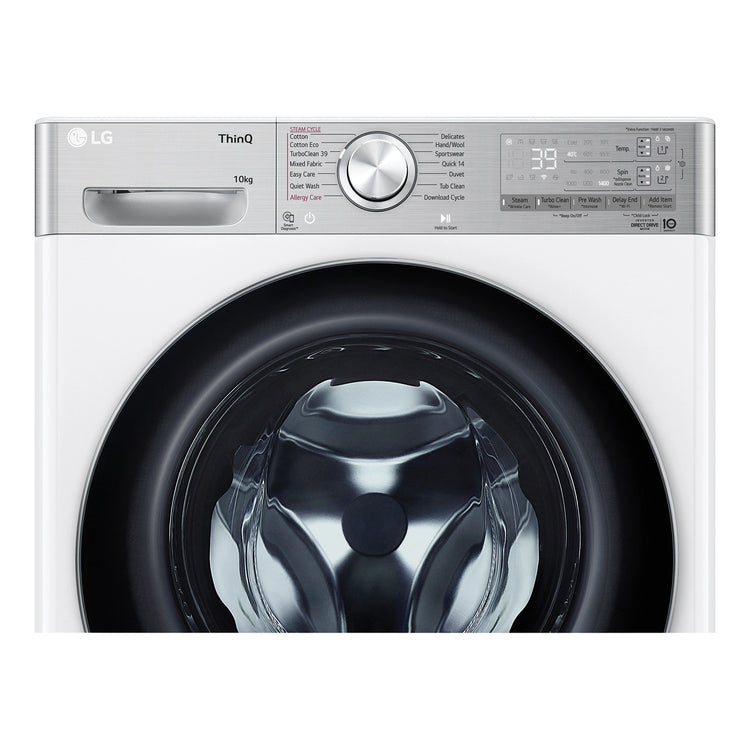 LG 10kg Series 10 Front Load Washing Machine - ezDispense WV101410W, Control Panel Front View