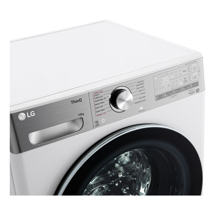LG 10kg Series 10 Front Load Washing Machine - ezDispense WV101410W, Control Panel View