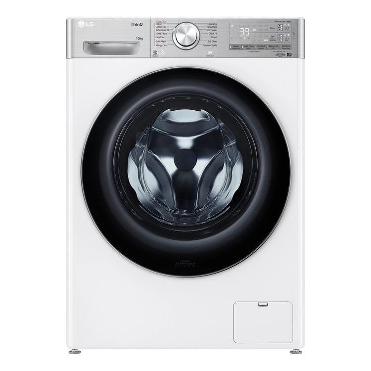 LG 10kg Series 10 Front Load Washing Machine - ezDispense WV101410W, Front View