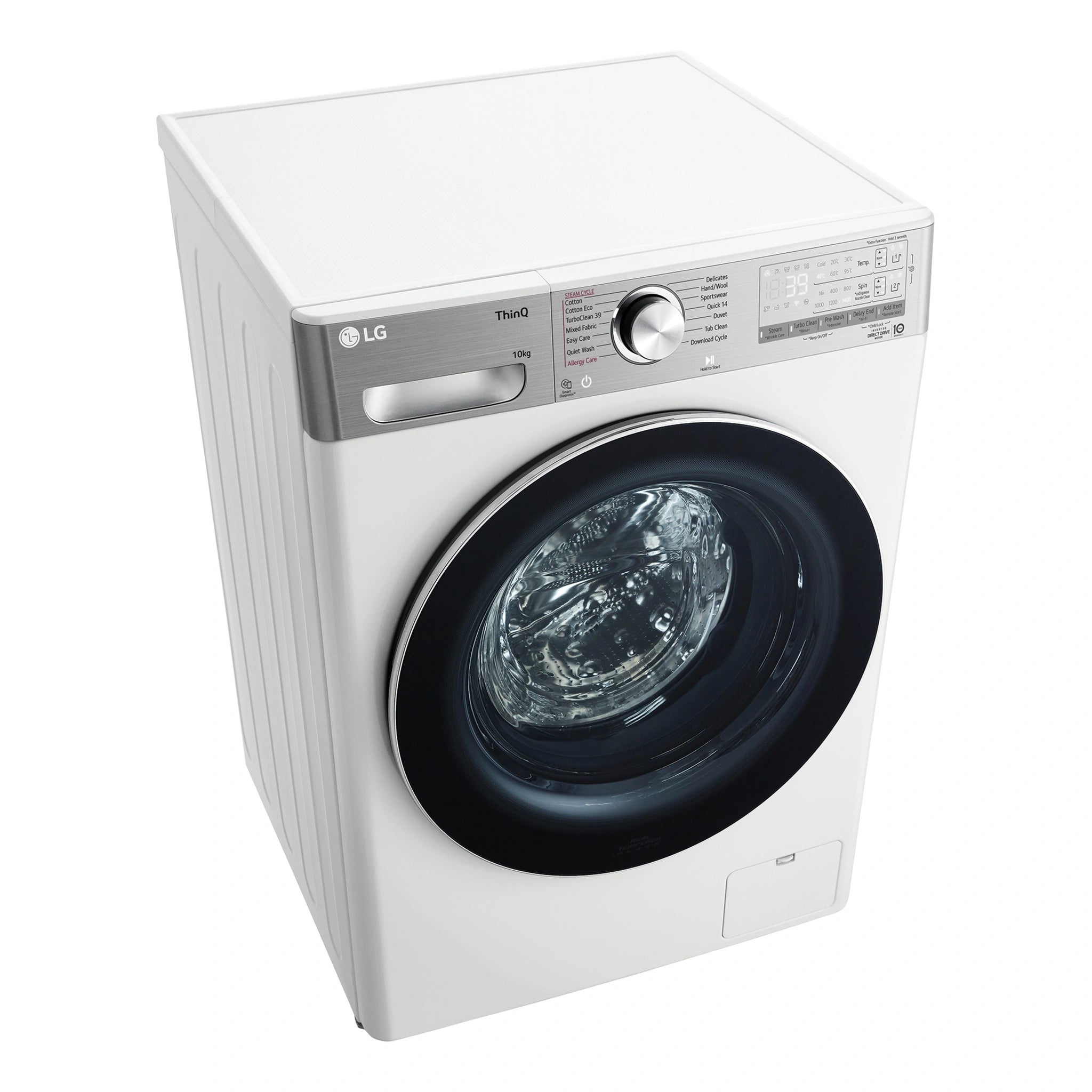 LG 10kg Series 10 Front Load Washing Machine - ezDispense WV101410W, Top View