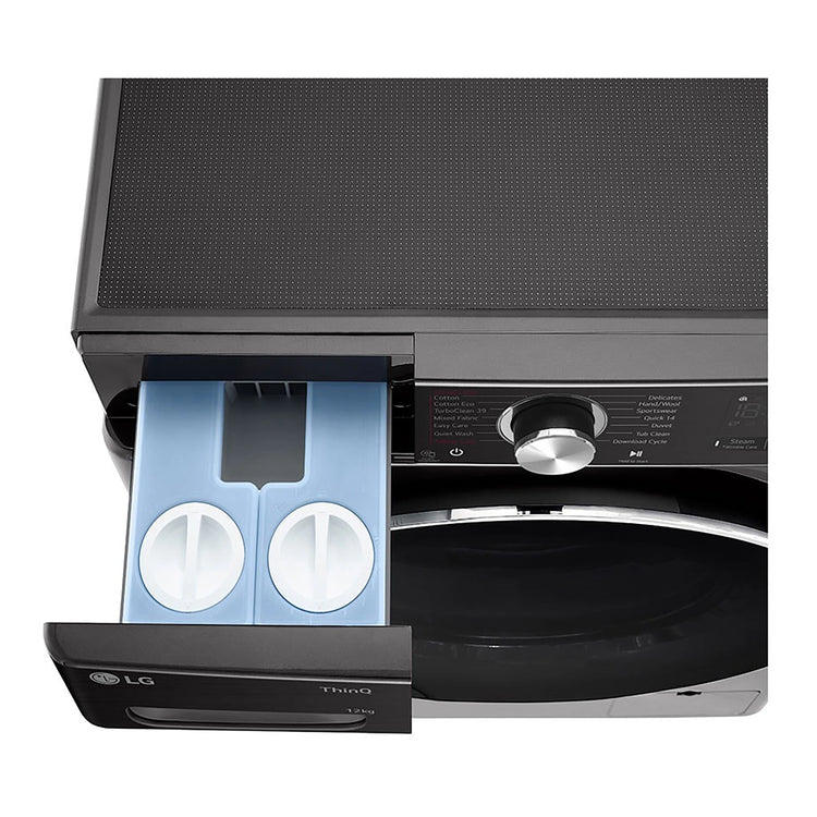 LG 12kg Series 10 Front Load Washing Machine - ezDispense WV101412B, Drawer View