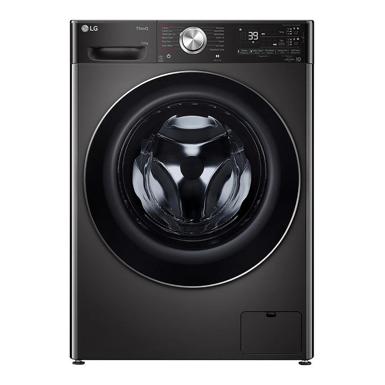 LG 12kg Series 10 Front Load Washing Machine - ezDispense WV101412B, Front View