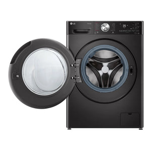 LG 12kg Series 10 Front Load Washing Machine - ezDispense WV101412B, Front View with Door Open