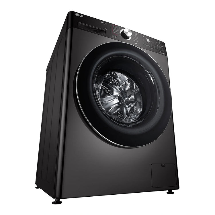 LG 12kg Series 10 Front Load Washing Machine - ezDispense WV101412B, Left Side View