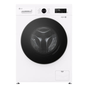 LG 8kg Series 1 Front Load Washer - Steam WV11208W, Front View