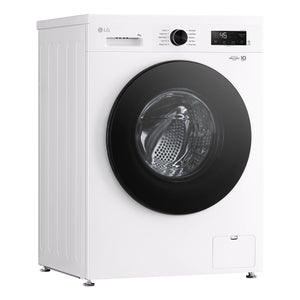 LG 8kg Series 1 Front Load Washer - Steam WV11208W, Left Side View