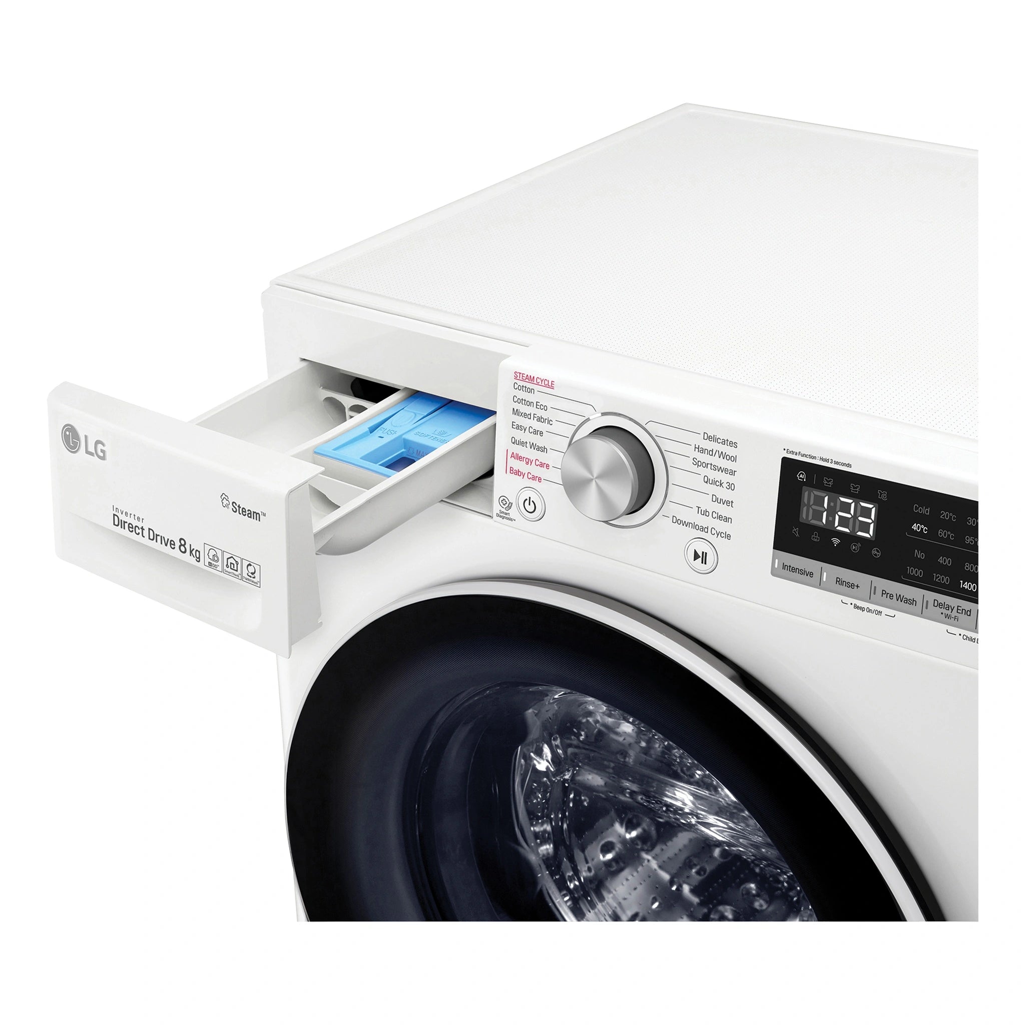LG WV51408W 8kg Series 5 Front Load Washing Machine - Steam