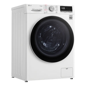 LG 8kg Series 5 Front Load Washing Machine - Steam WV51408W, Left Side View