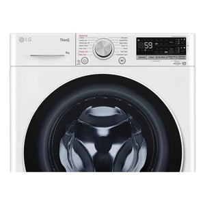 LG 9kg Series 6 Front Load Washing Machine with ezDispense® WV61409W, Control Panel View