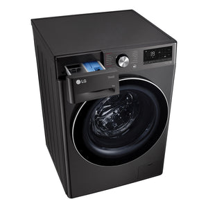 LG 9kg Series 9 Front Load Washing Machine - 5 Star WV91609B, Top With Door Open View