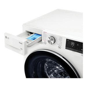 LG 10kg Series 9 Front Load Washing Machine WV91610W, Dispenser View