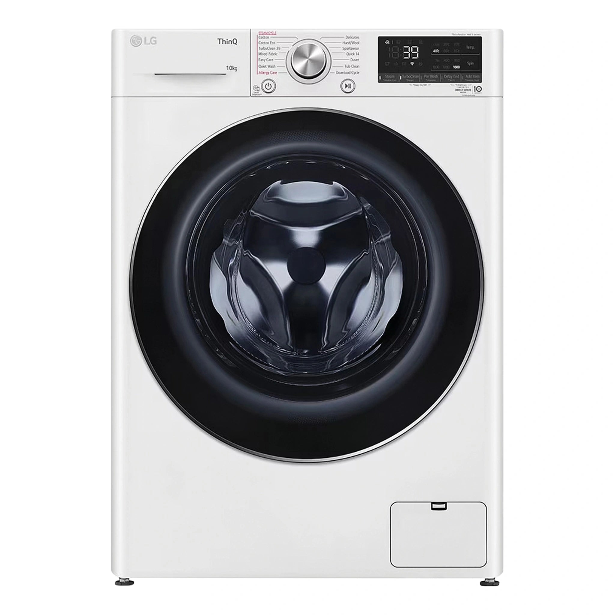 LG 10kg Series 9 Front Load Washing Machine WV91610W, Front View