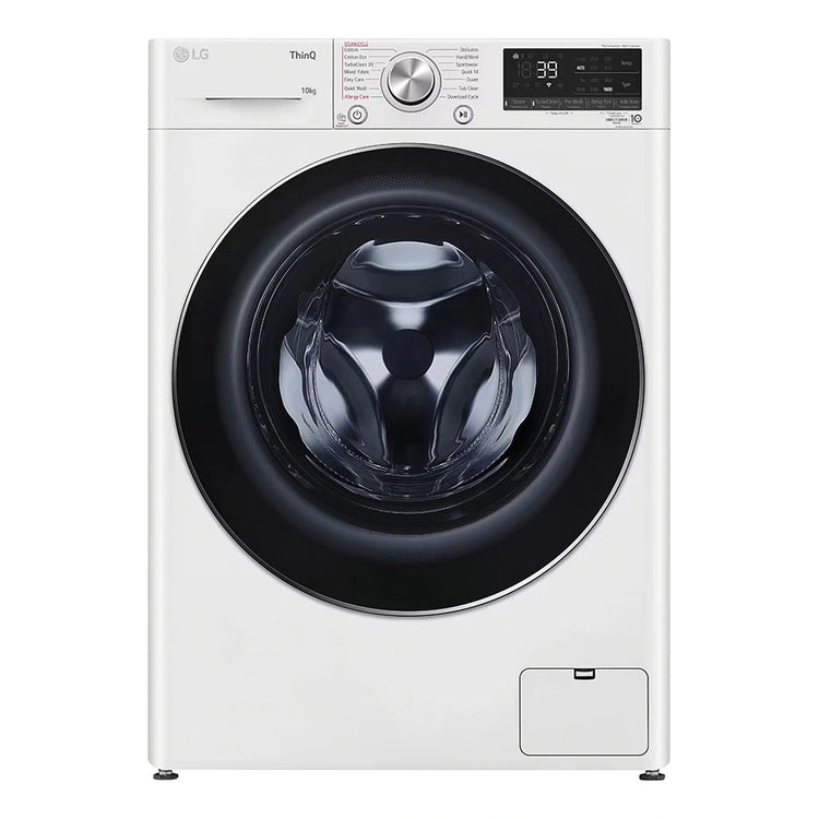 LG 10kg Series 9 Front Load Washing Machine WV91610W, Front View