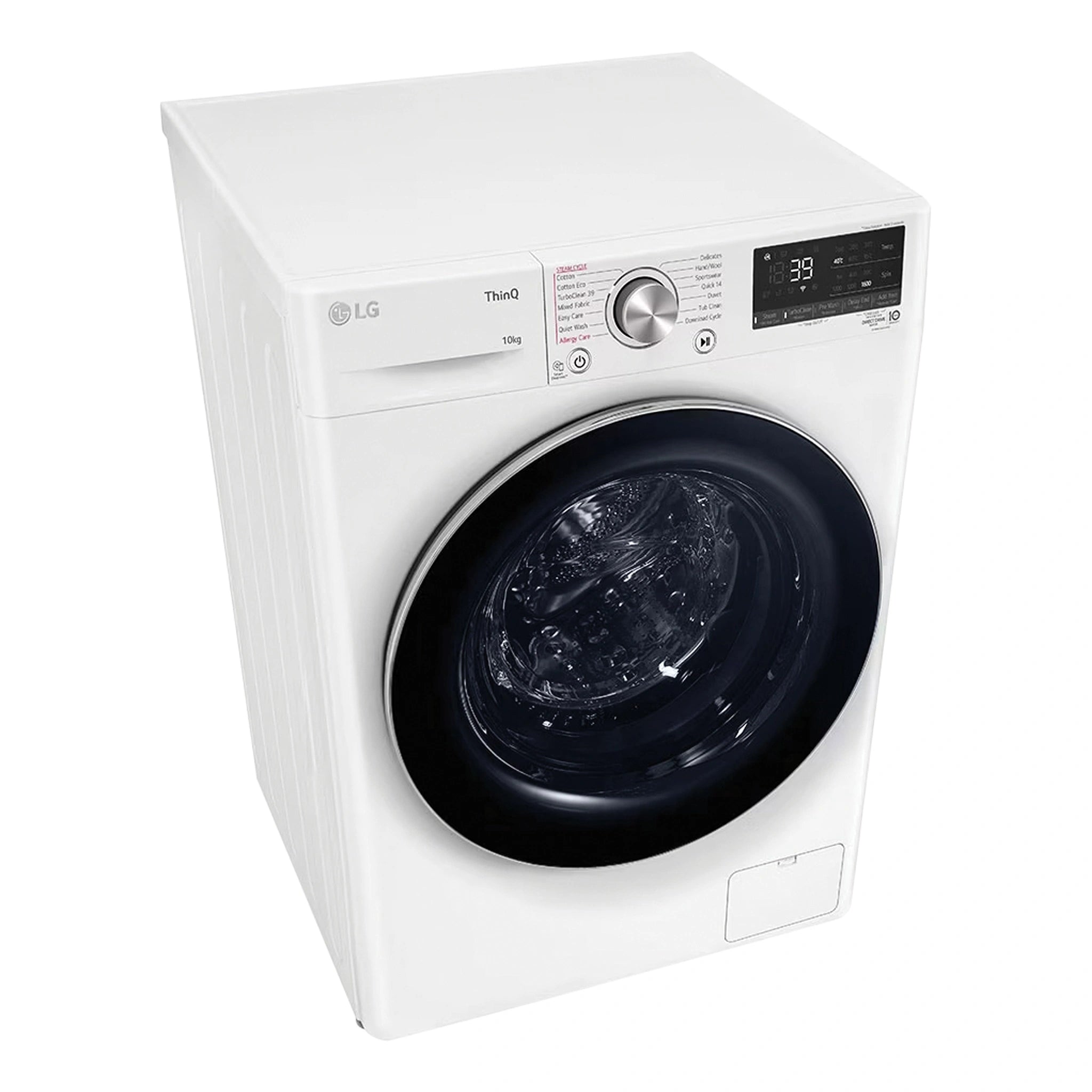 LG 10kg Series 9 Front Load Washing Machine WV91610W, Left Side View 1