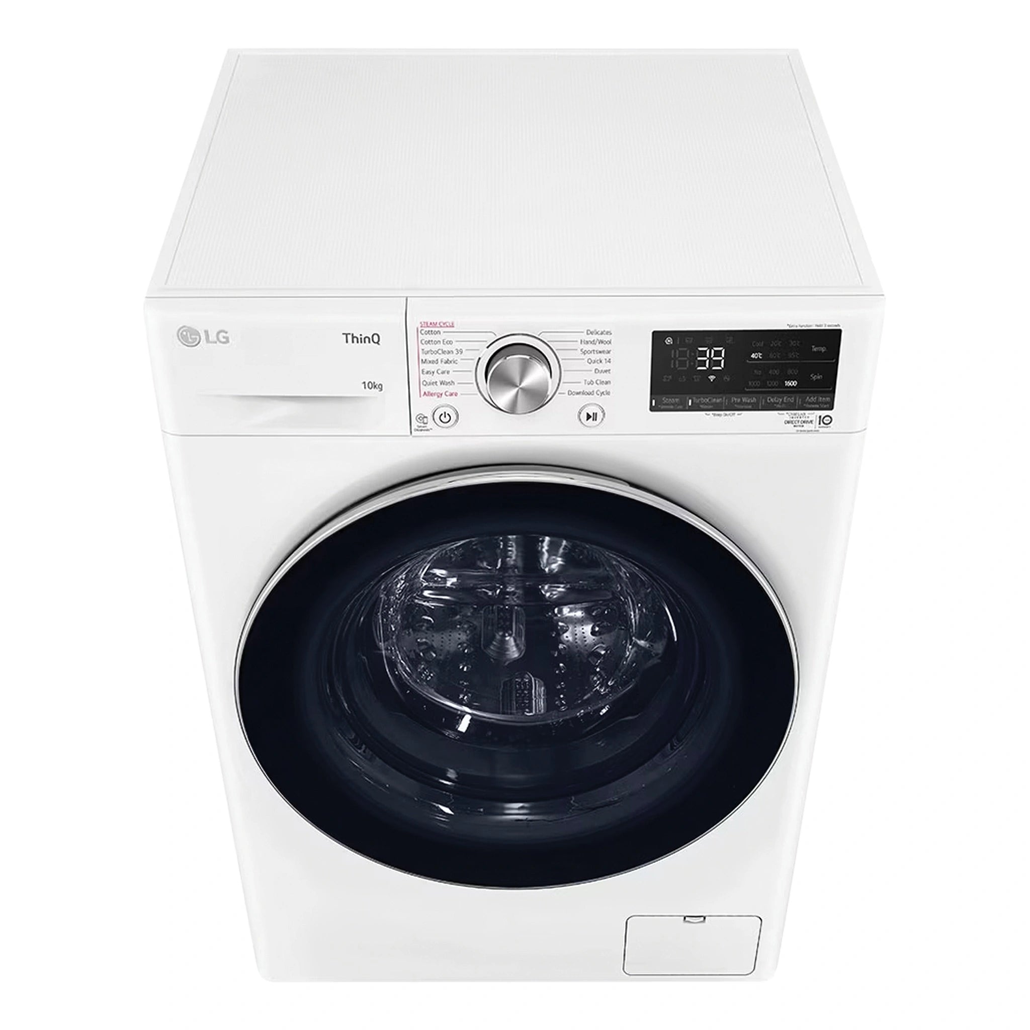 LG 10kg Series 9 Front Load Washing Machine WV91610W, Top View 1