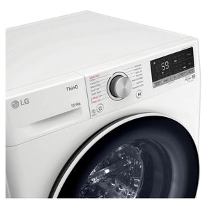 LG 10kg/6kg Washer Dryer Combo with AI DD & Steam Care WVC51410W, Control Panel View