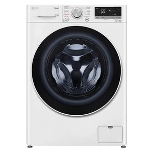 LG 10kg/6kg Washer Dryer Combo with AI DD & Steam Care WVC51410W, Front View