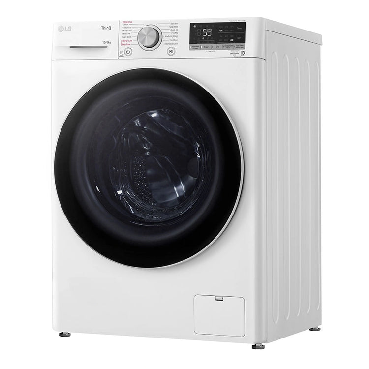 LG 10kg/6kg Series 5 Washer Dryer Combo WVC51410W, Right Side View