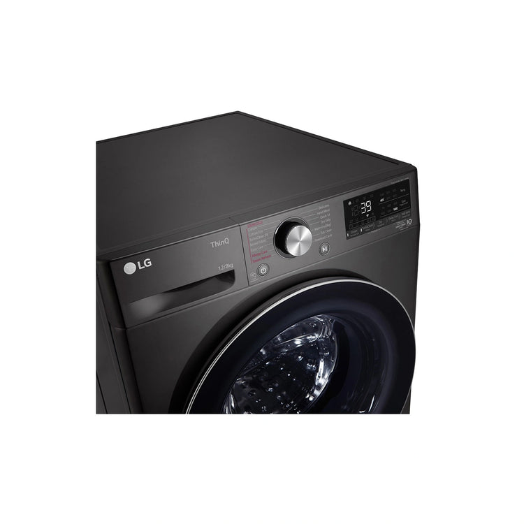 LG 12/8kg Series 9 Washer Dryer Combo WVC91412B, Control Panel View