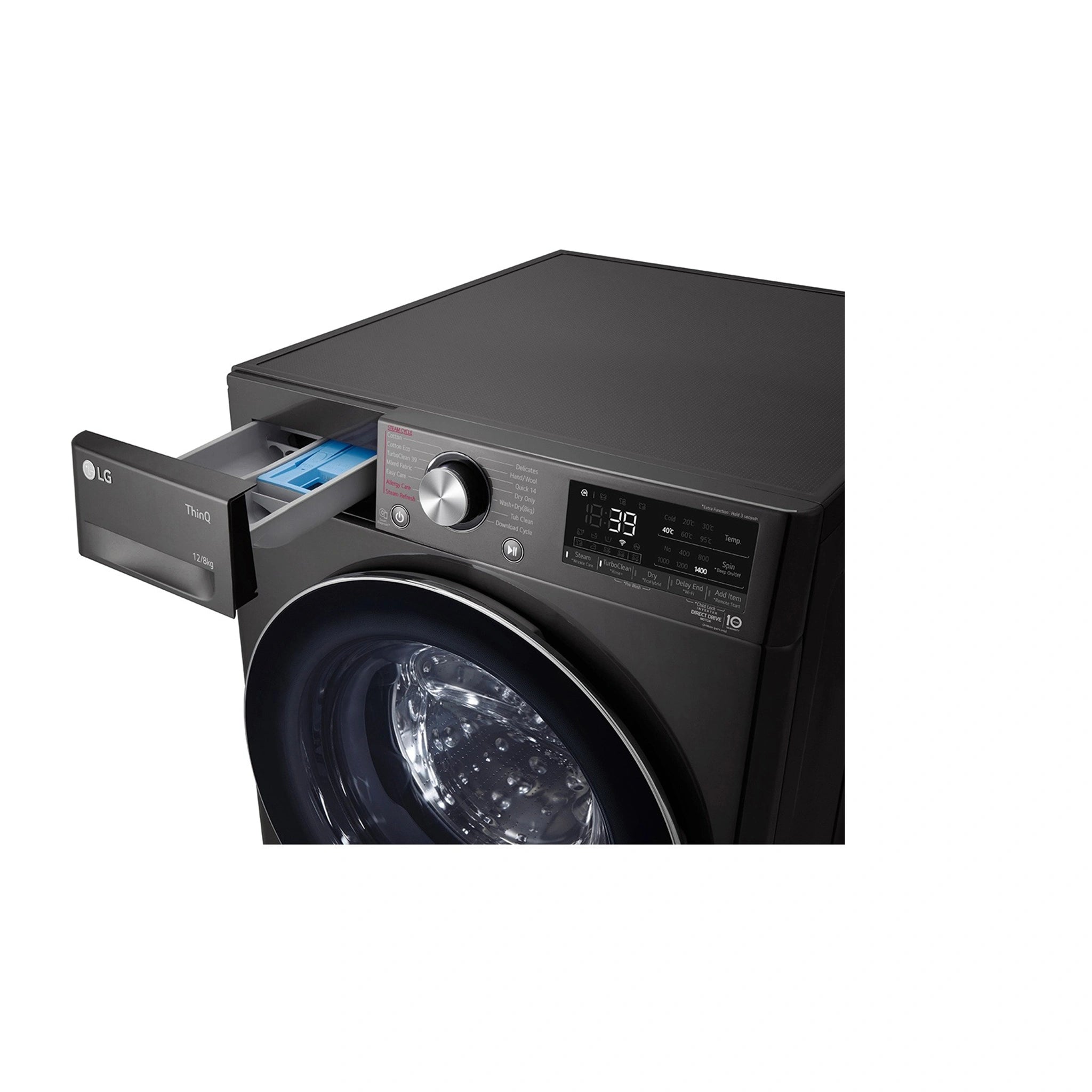 LG WVC91412B 12/8kg Series 9 Washer Dryer Combo - Steam