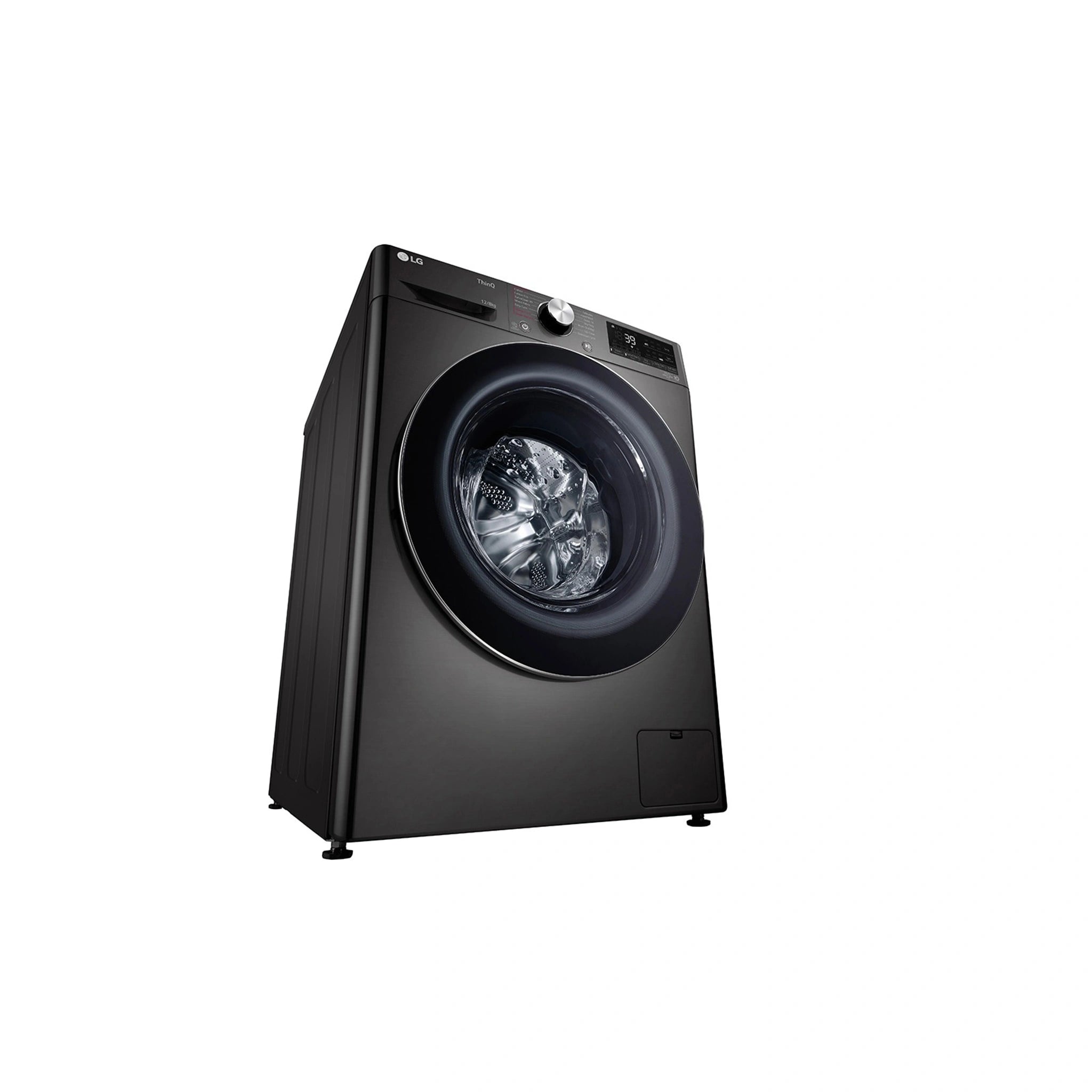 LG 12/8kg Series 9 Washer Dryer Combo WVC91412B, Front Left Side View