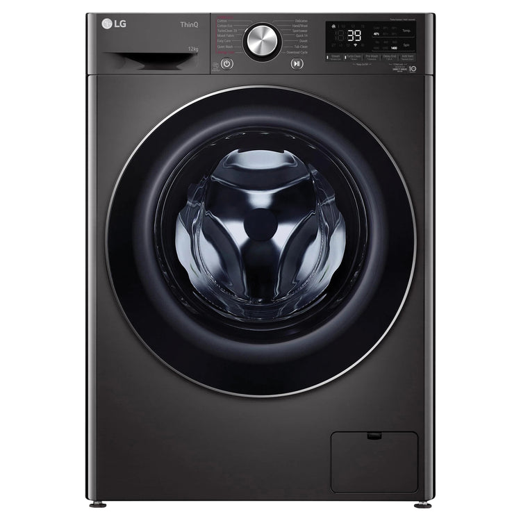LG 12/8kg Series 9 Washer Dryer Combo – Steam, Front View