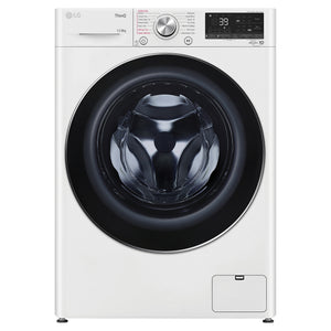 LG 12kg/8kg Series 9 Front Load Washer Dryer Combo with Steam, Front View