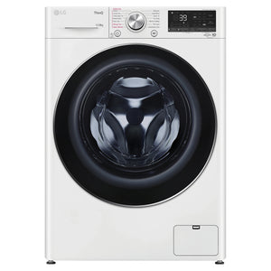 LG 12kg/8kg Series 9 Washer Dryer Combo WVC91412W, Front View
