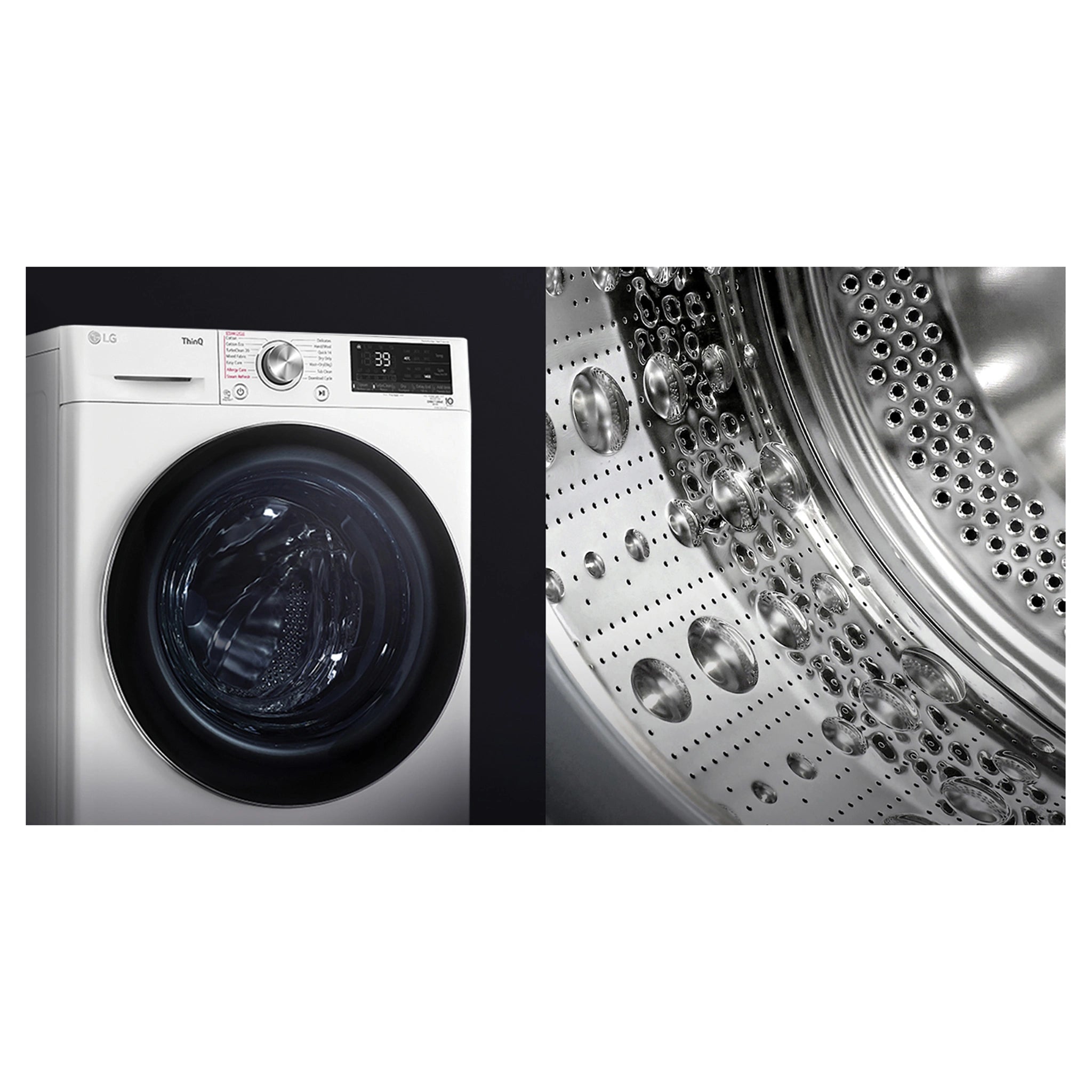LG 12kg/8kg Series 9 Washer Dryer Combo WVC91412W, Lifestyle View