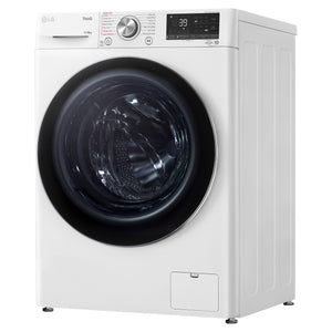 LG 12kg/8kg Series 9 Front Load Washer Dryer Combo with Steam, Right Side View
