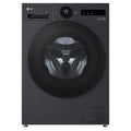 LG 12kg Series 10 Matte Black Front Load Washer WX101412MB, Front View