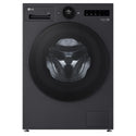 LG 12kg Series 10 Matte Black Front Load Washer WX101412MB, Front View