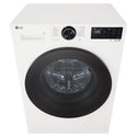 LG 8kg Series 3 Slim Front Load Washer with AI Wash WX31208W, Front Top View