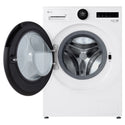 LG 9kg Series 9 Front Load Washer WX91409W, Front View with Door Open