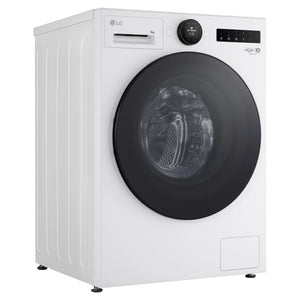 LG 9kg Series 9 Front Load Washer WX91409W, Left Side View