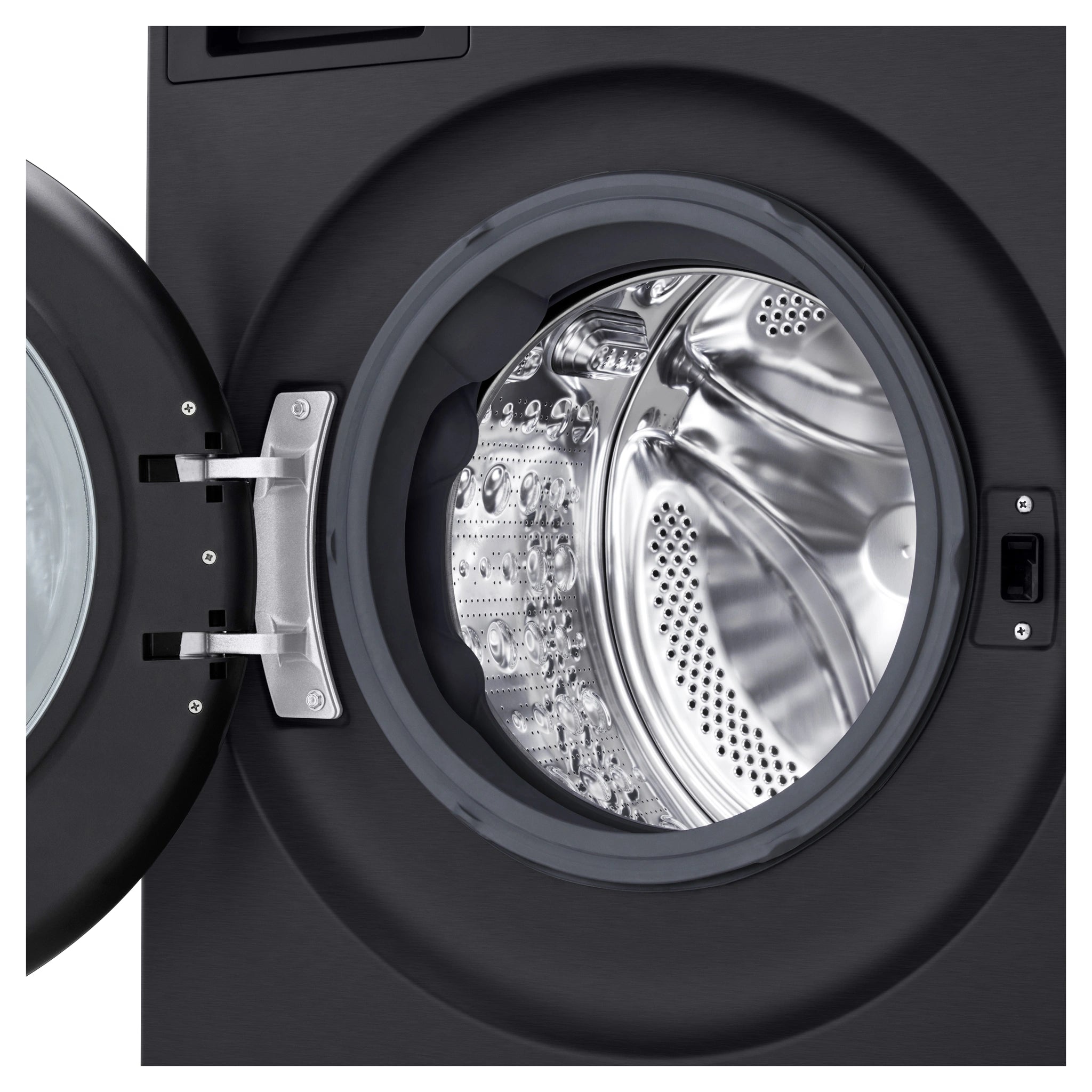 LG 12kg Series 9 Matte Black Front Load Washer WX91412MB, Drum inside View
