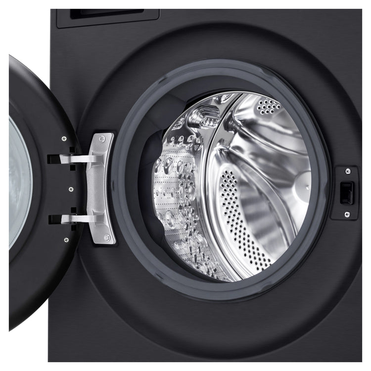 LG 12kg Series 9 Matte Black Front Load Washer WX91412MB, Drum inside View