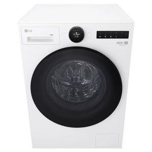 LG 12kg Series 9 White Front Load Washing Machine WX91412W, Front Top View