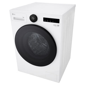 LG 12kg Series 9 White Front Load Washing Machine WX91412W, Right Side Top View